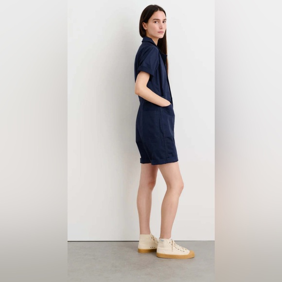 Alex mill cotton twill short standard jumpsuit - Picture 7 of 10
